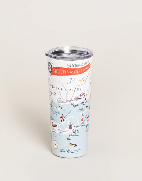 Stainless Steel Drink Tumbler 22 oz. Northeastern Harbors