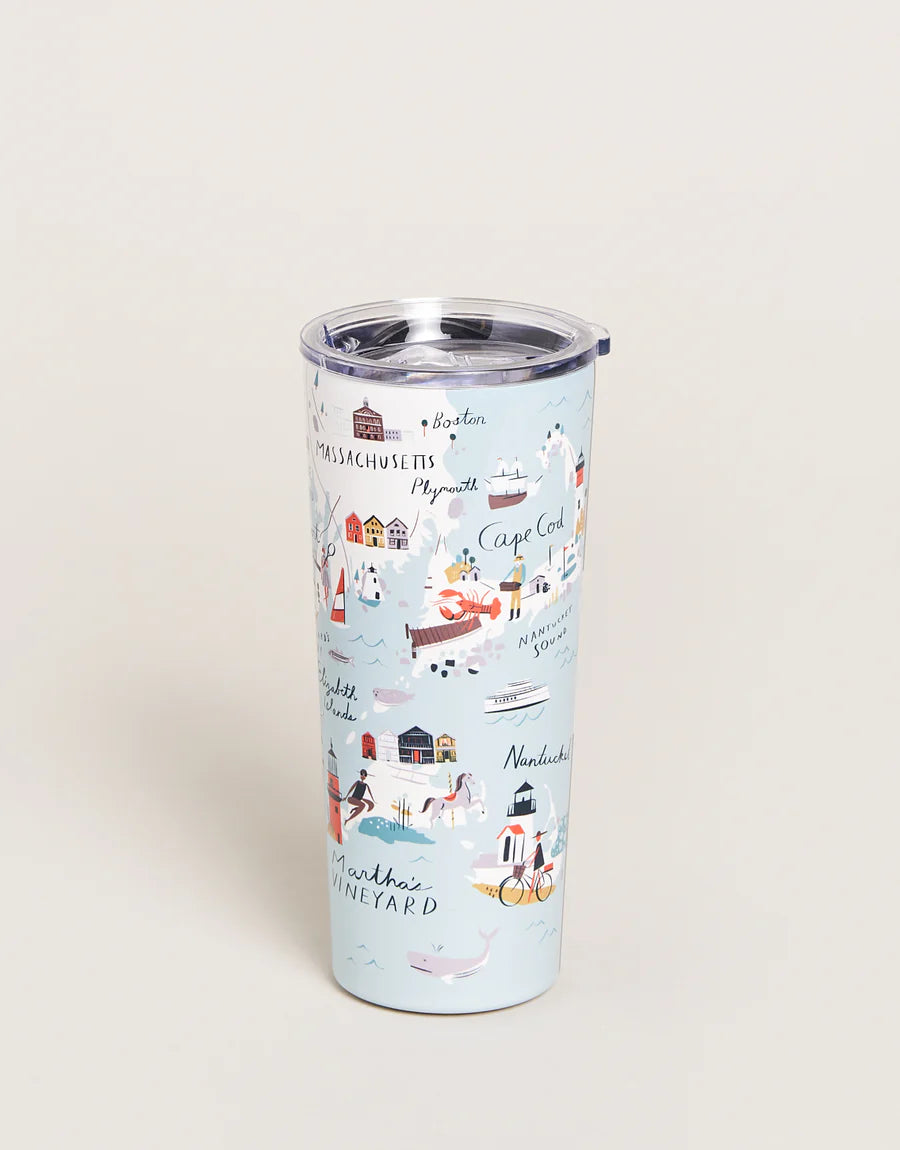 Stainless Steel Drink Tumbler 22 oz. Northeastern Harbors