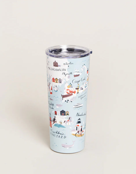 Stainless Steel Drink Tumbler 22 oz. Northeastern Harbors