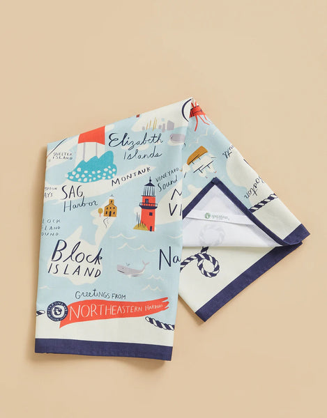Northeastern Harbors Dish Towel