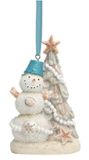Beachy Snowman Ornament