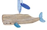Driftwood Whale Ornament