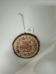 Jesus Holiday Wood Ornament