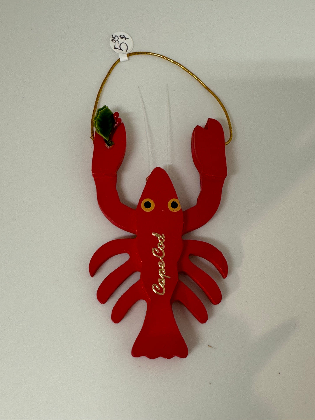 Wood Lobster Ornament