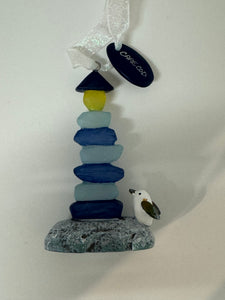 Sea Glass Tower Ornament