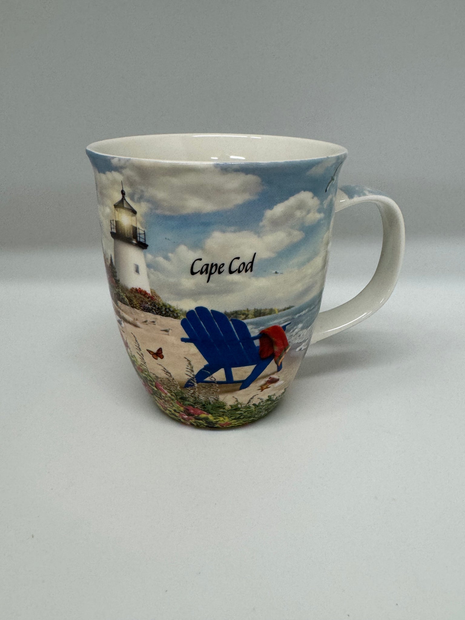Cape Cod Harbor Mug - Lighthouse Scene