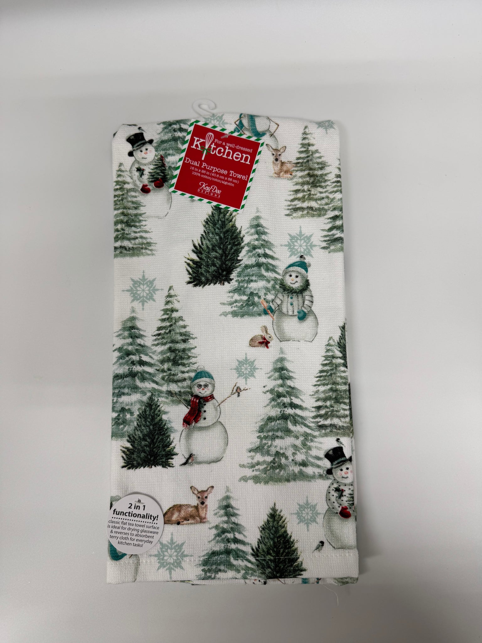 Snowman Forest Kitchen Towel