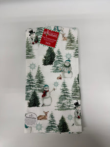 Snowman Forest Kitchen Towel