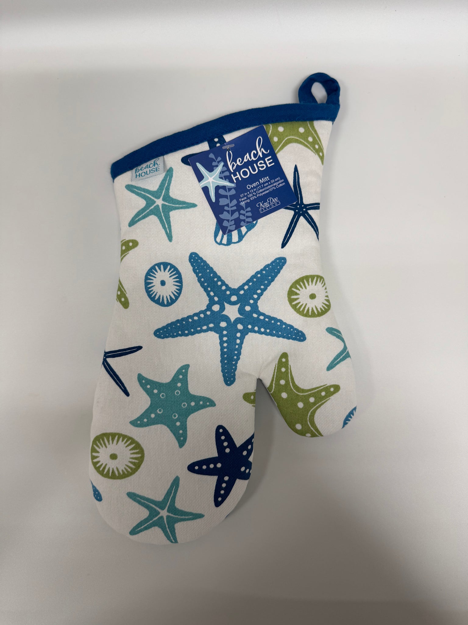Bright Starfish Oven Mitt