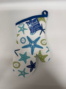 Bright Starfish Oven Mitt