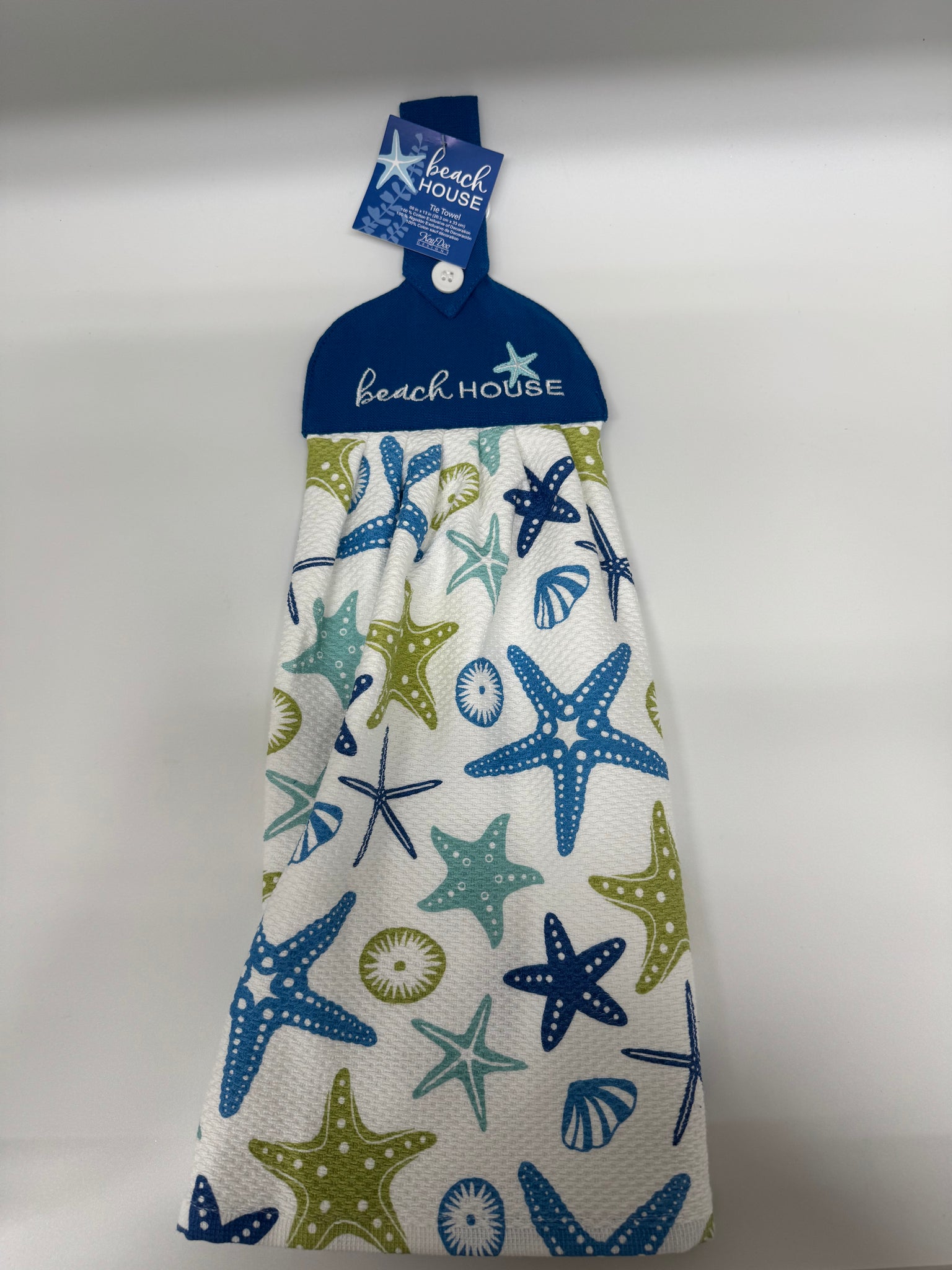 Bright Starfish Tie Towel