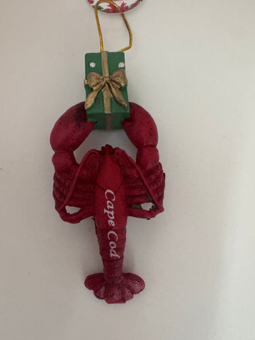 Lobster with a Present Ornament