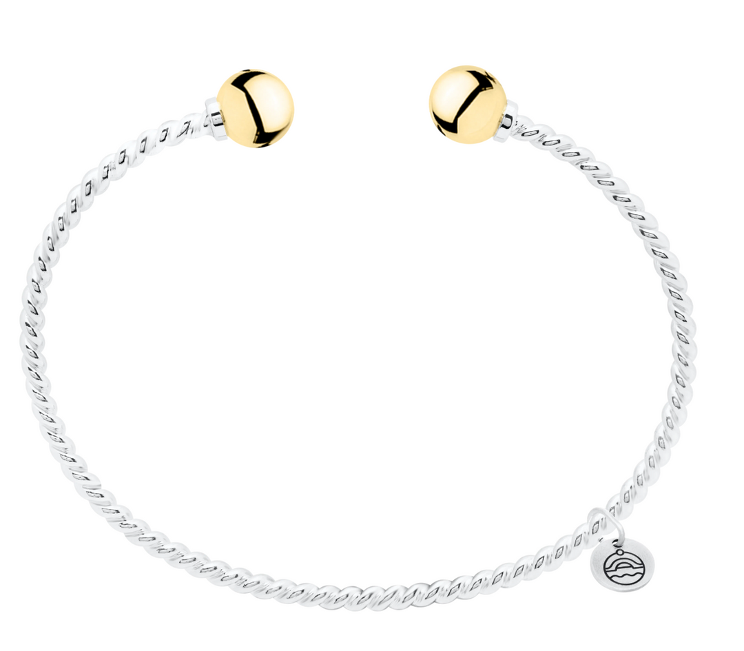 Twisted Double Ball Cuff