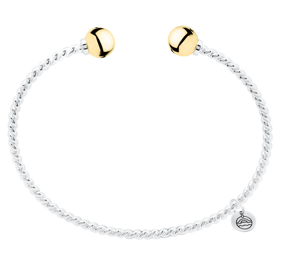 Twisted Double Ball Cuff