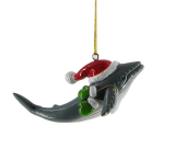 Festive Whale Ornament