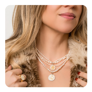 LOLA® Pearl Necklace Silver
