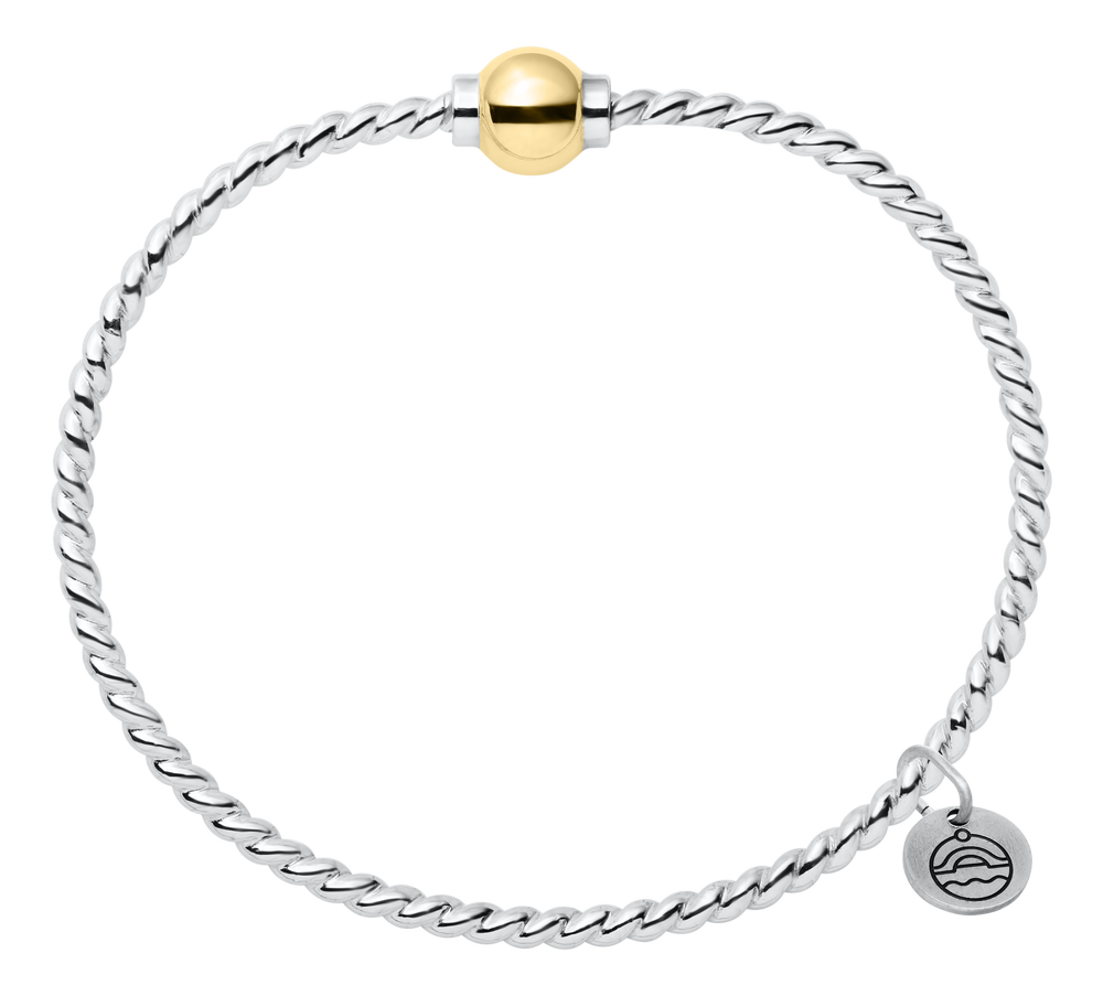 Twist Single Ball Bracelet
