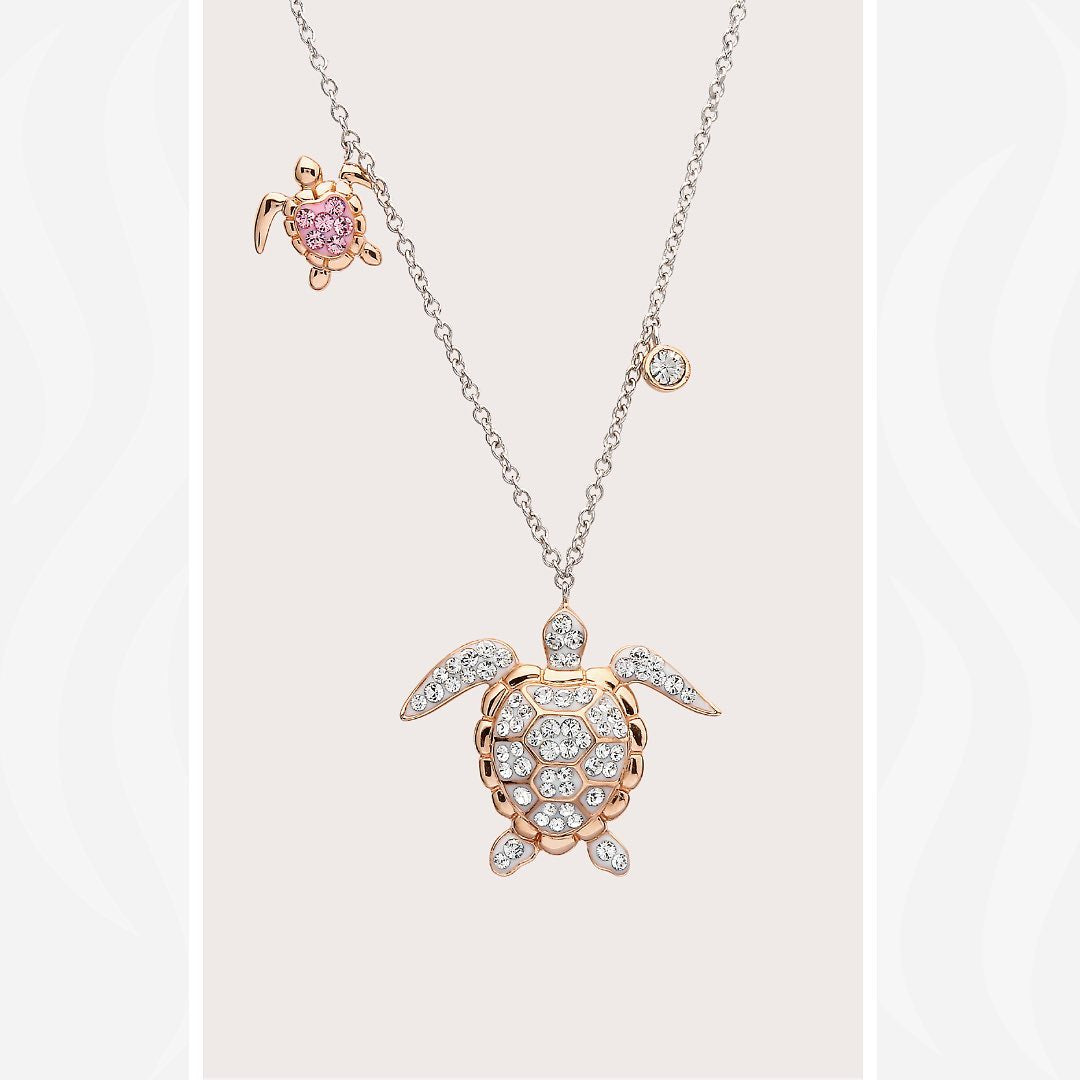 Rose Gold Turtle Necklace