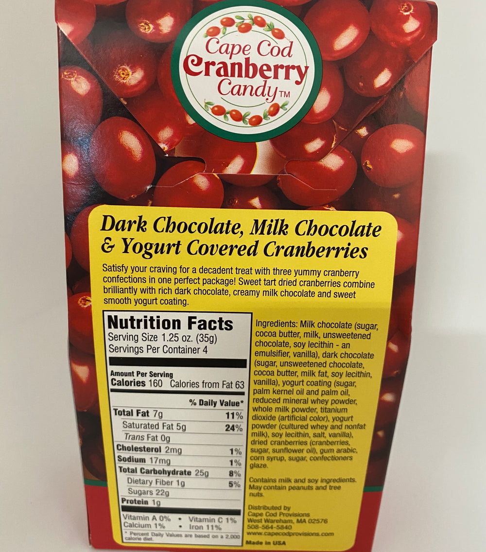 Dark, Milk & Yogurt Covered Cranberries