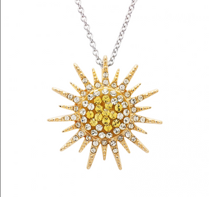 Sunburst Pendant in Sterling Silver