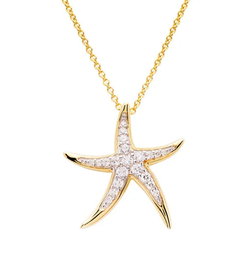 Gold Vermeil Starfish Necklace