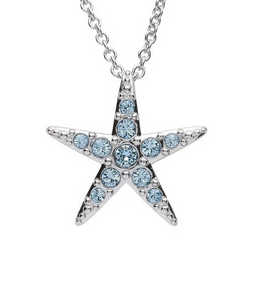 Aqua Medium Starfish Necklace