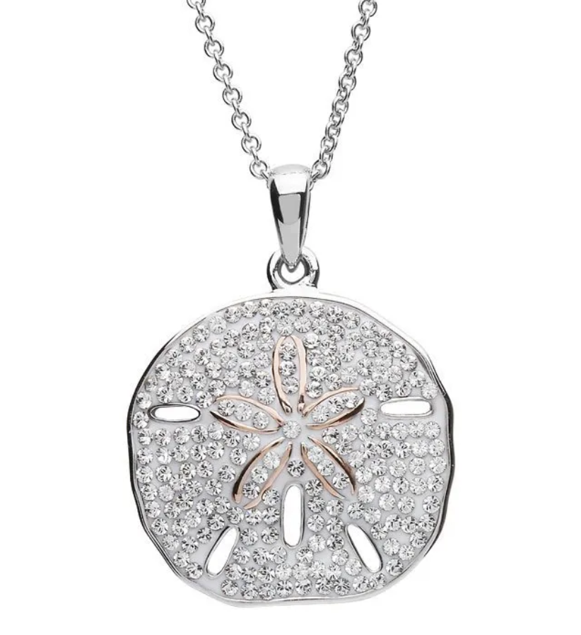 Sand dollar pendant silver deals