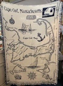 Cape Cod Map Throw